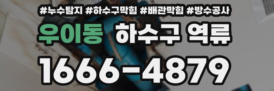 우이동 하수구 역류