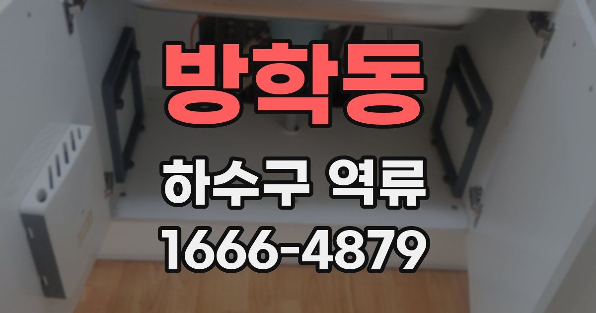 방학동 하수구 역류