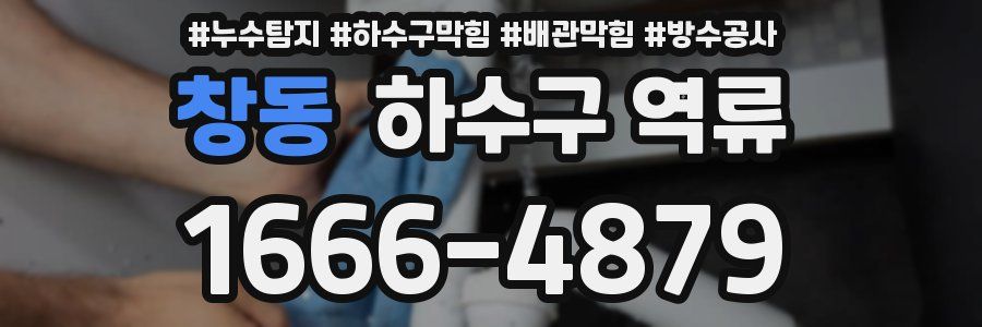 창동 하수구 역류