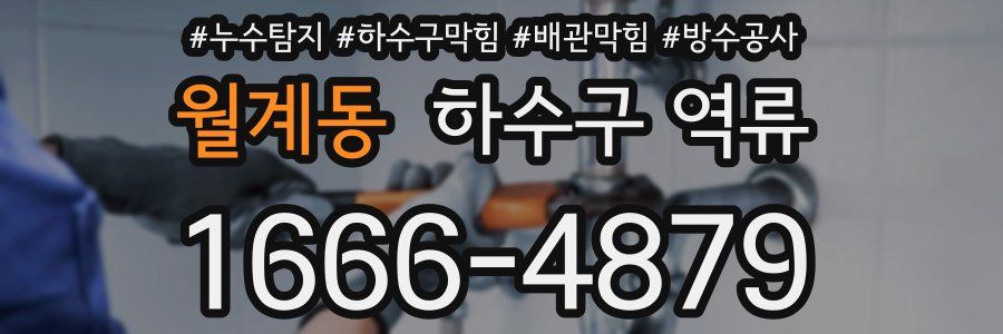 월계동 하수구 역류