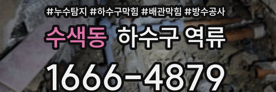 수색동 하수구 역류