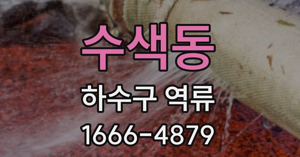 수색동 하수구 역류