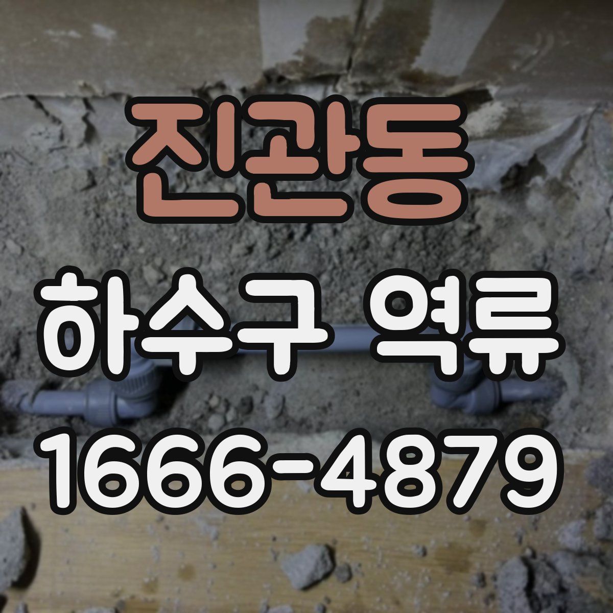 진관동 하수구 역류