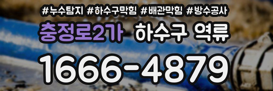 충정로2가 하수구 역류