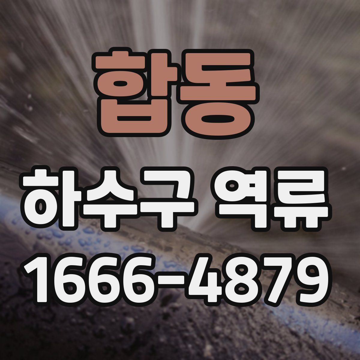 합동 하수구 역류