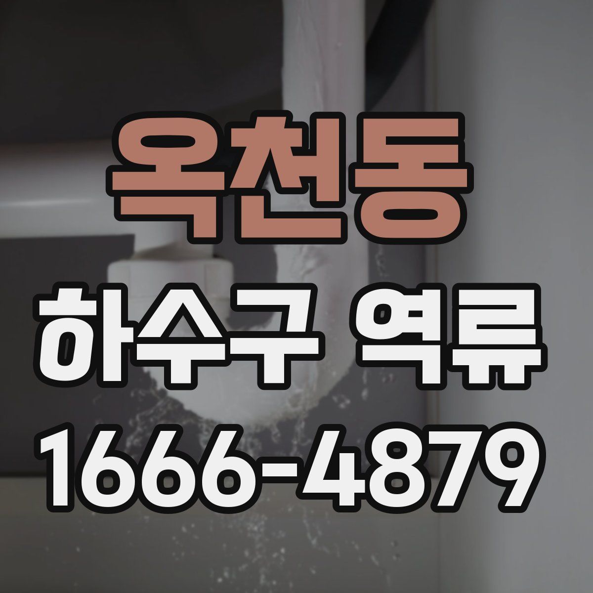 옥천동 하수구 역류