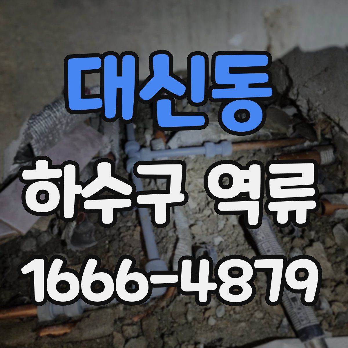 대신동 하수구 역류