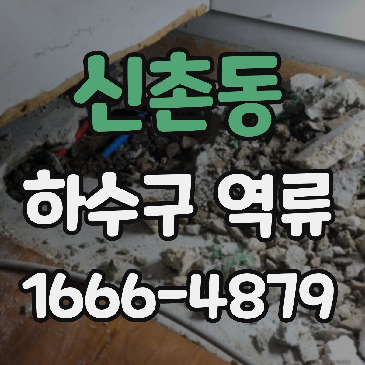 신촌동 하수구 역류