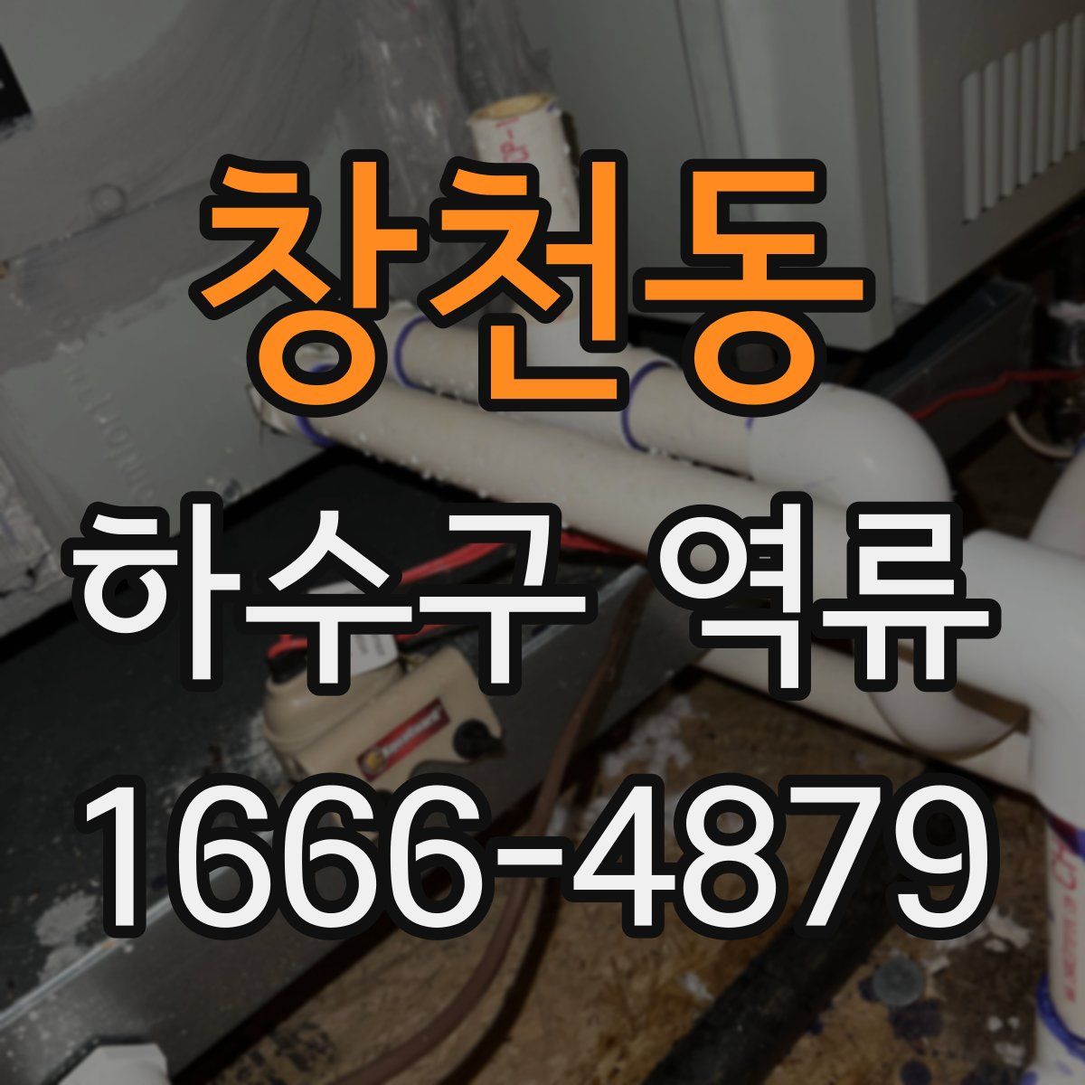 창천동 하수구 역류