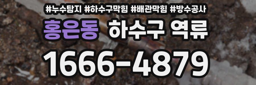 홍은동 하수구 역류