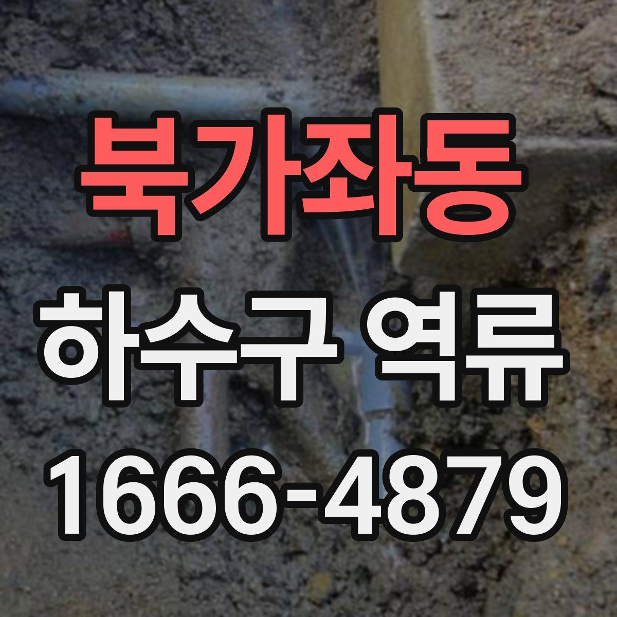 북가좌동 하수구 역류