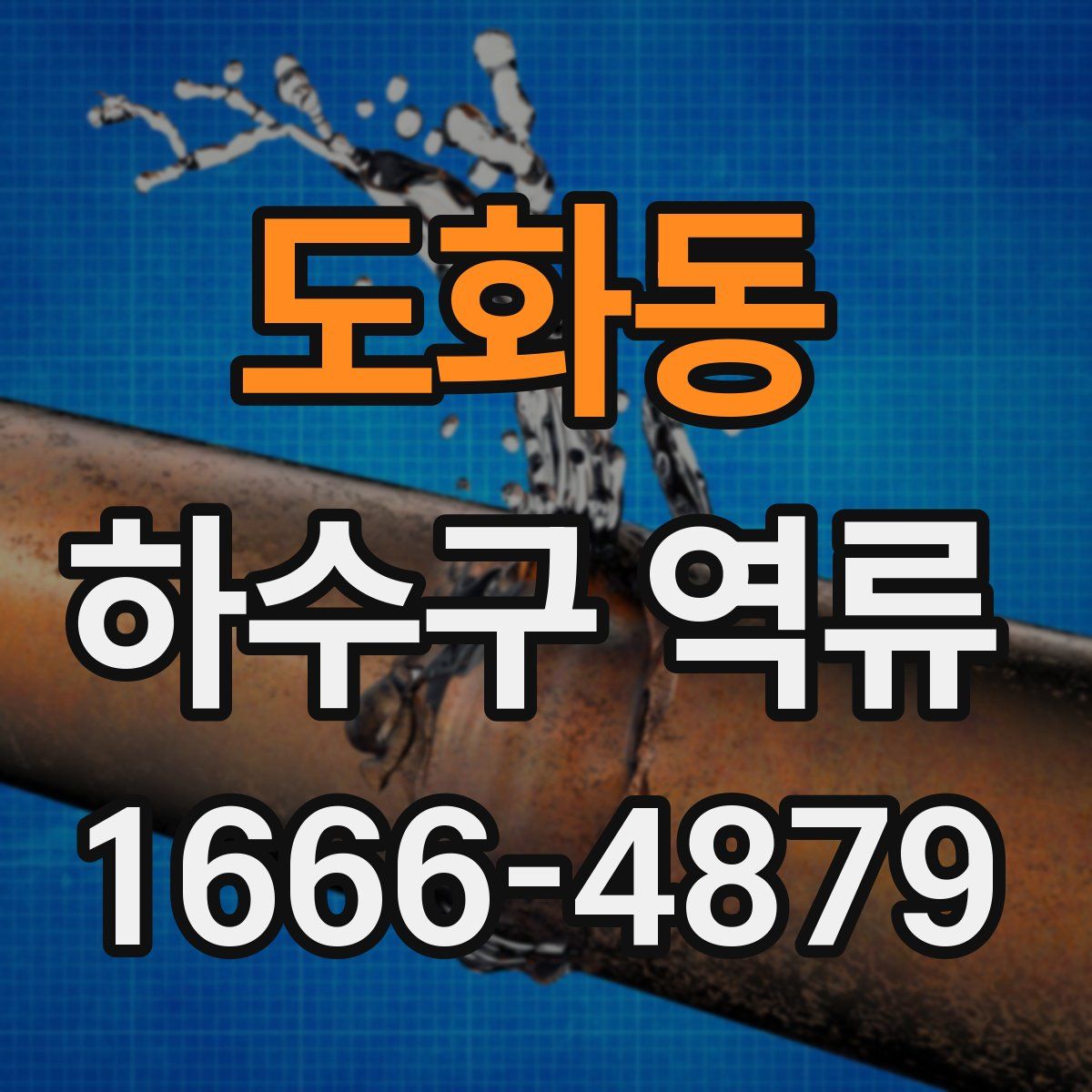 도화동 하수구 역류