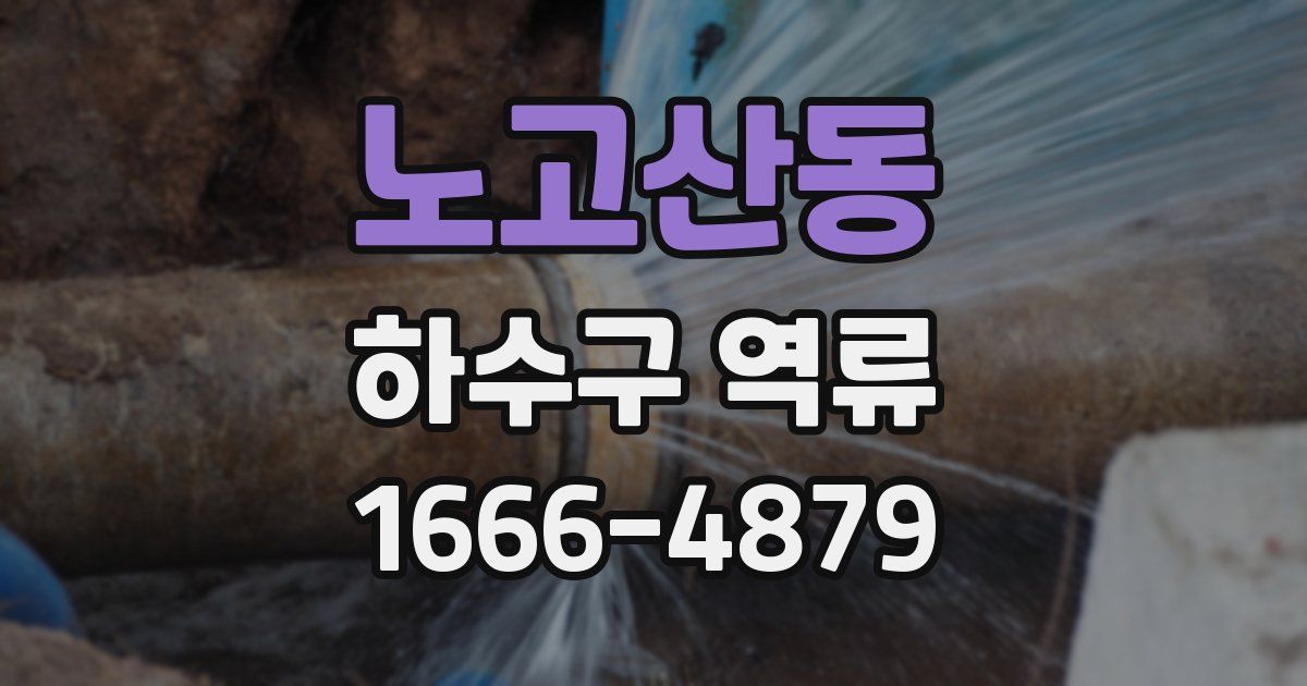 노고산동 하수구 역류
