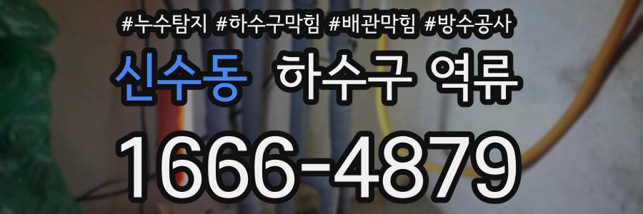 신수동 하수구 역류