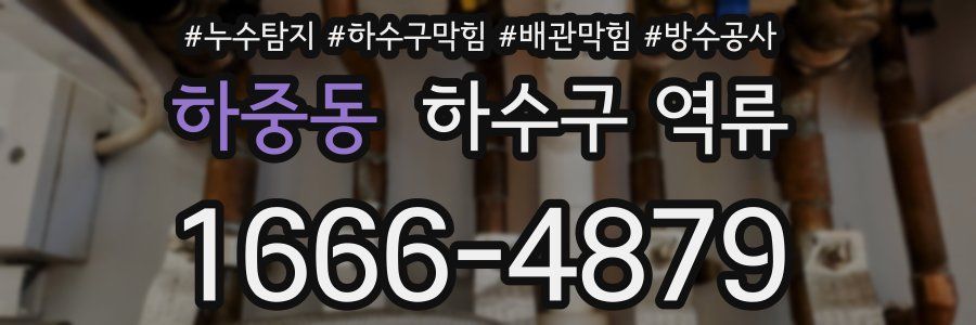 하중동 하수구 역류