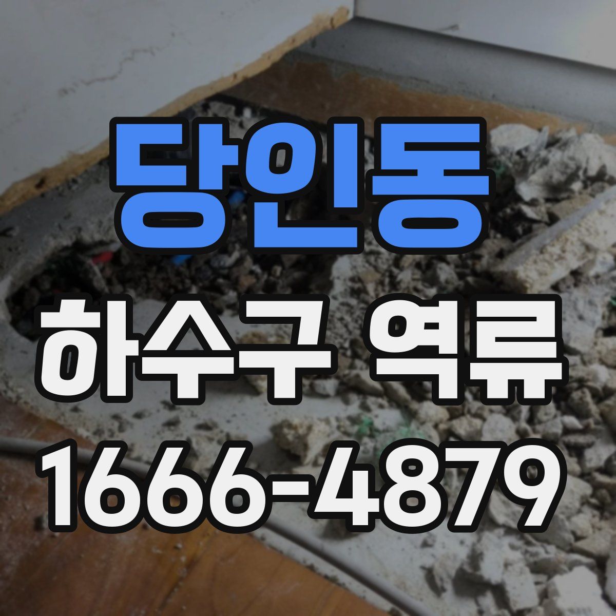 당인동 하수구 역류