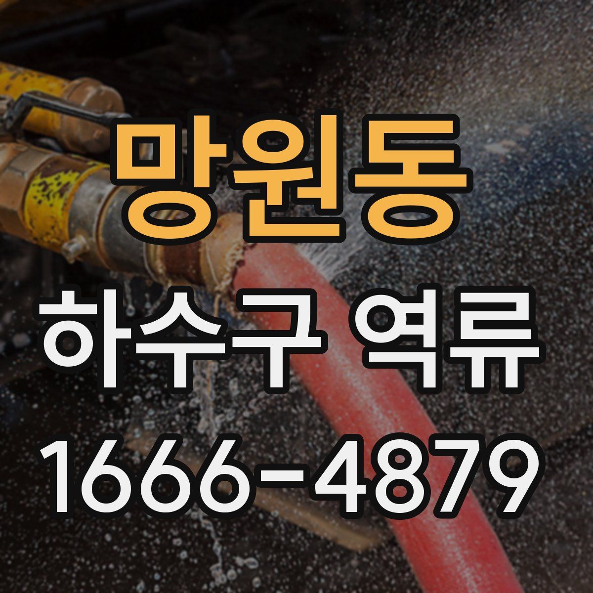 망원동 하수구 역류