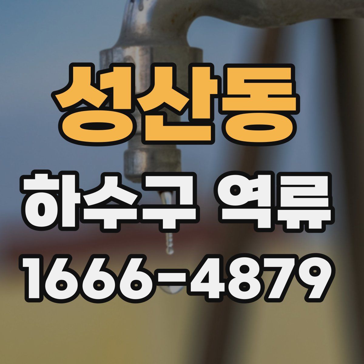 성산동 하수구 역류