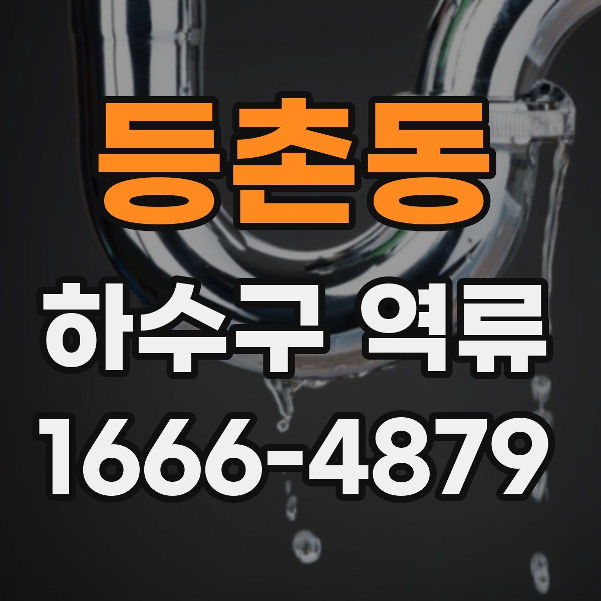 등촌동 하수구 역류