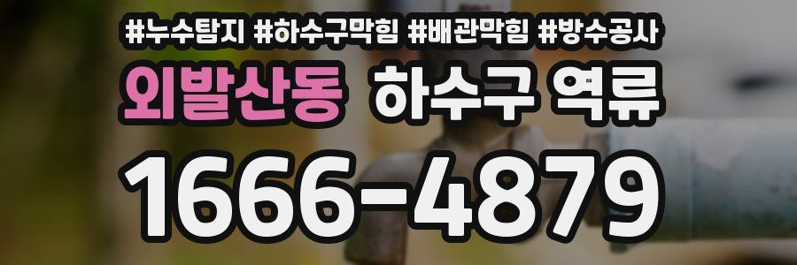 외발산동 하수구 역류