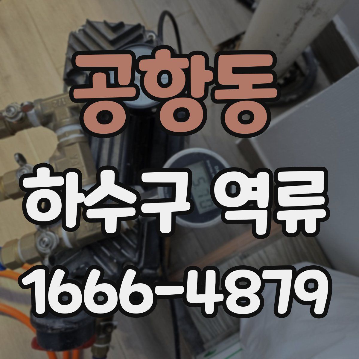 공항동 하수구 역류