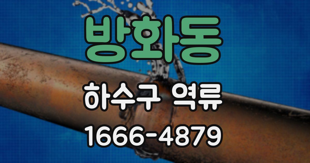 방화동 하수구 역류