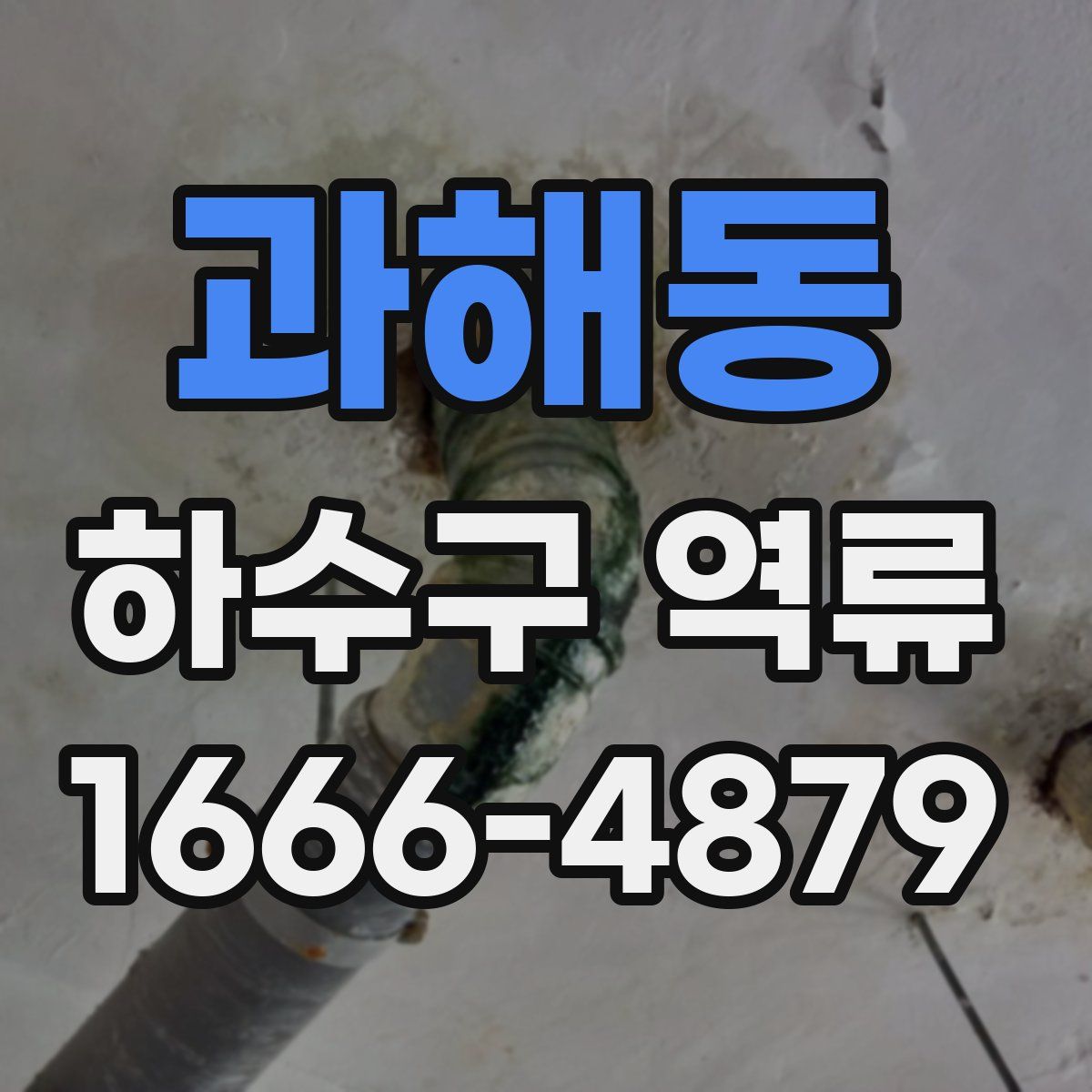 과해동 하수구 역류