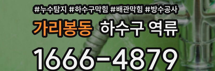 가리봉동 하수구 역류