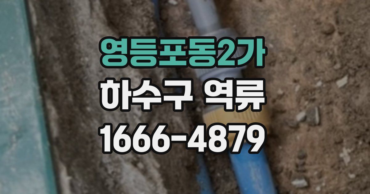 영등포동2가 하수구 역류