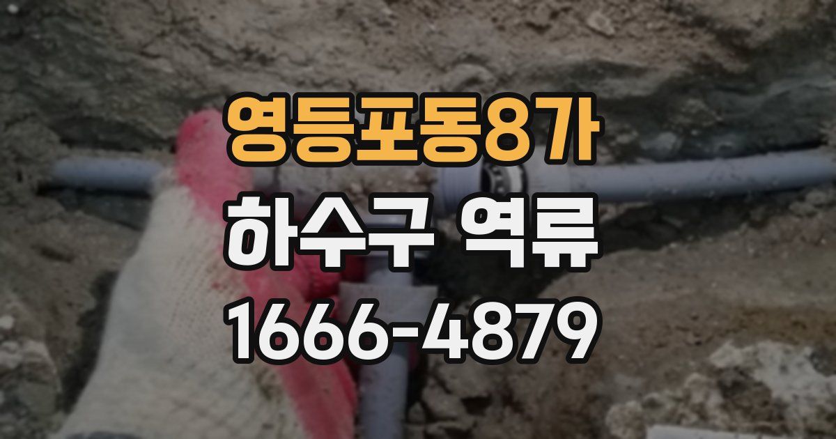 영등포동8가 하수구 역류