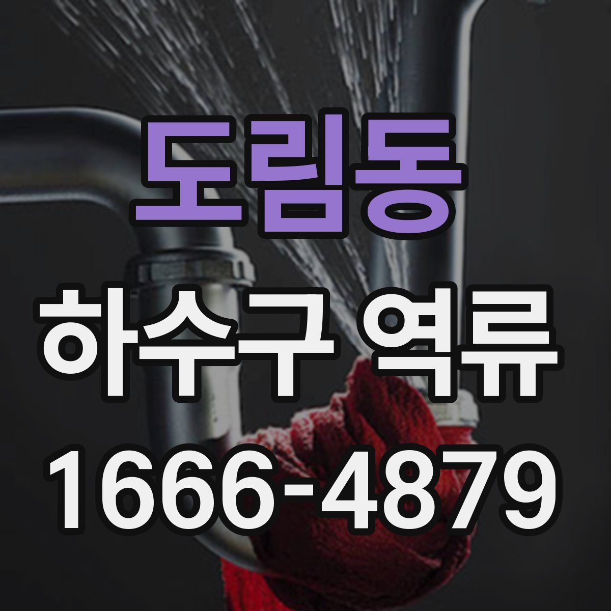 도림동 하수구 역류