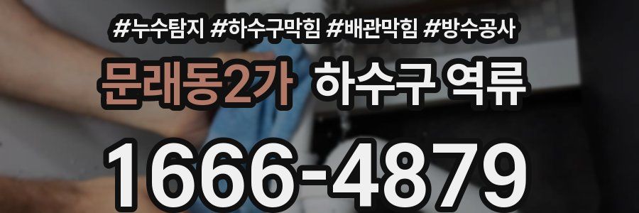 문래동2가 하수구 역류