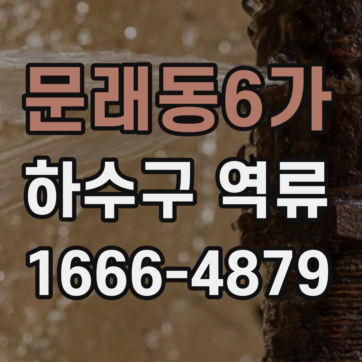 문래동6가 하수구 역류