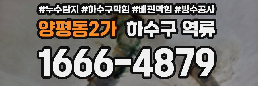 양평동2가 하수구 역류