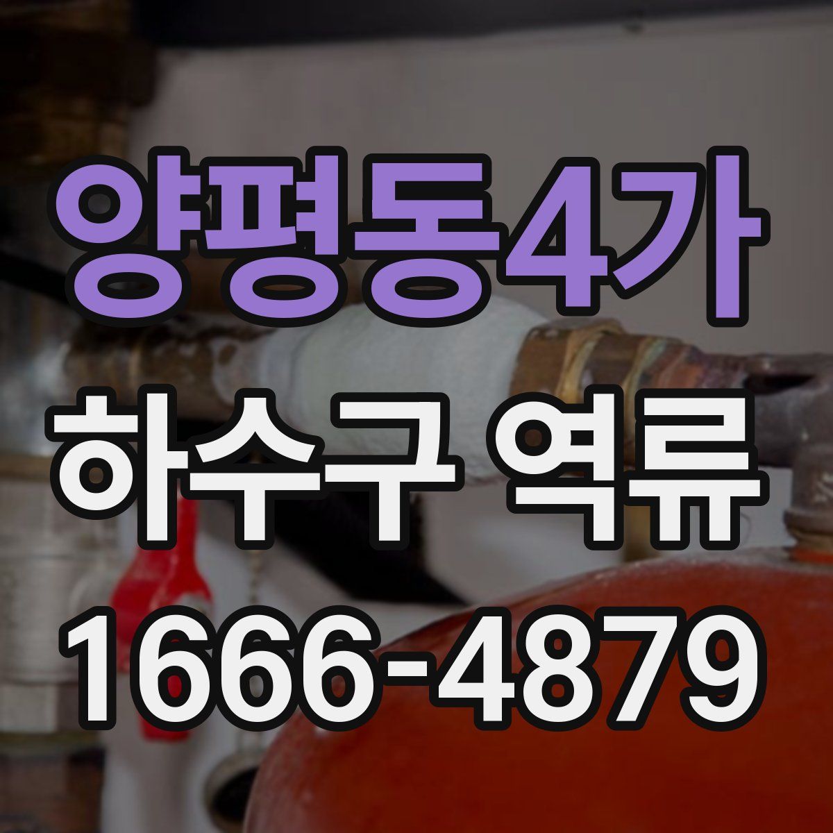 양평동4가 하수구 역류