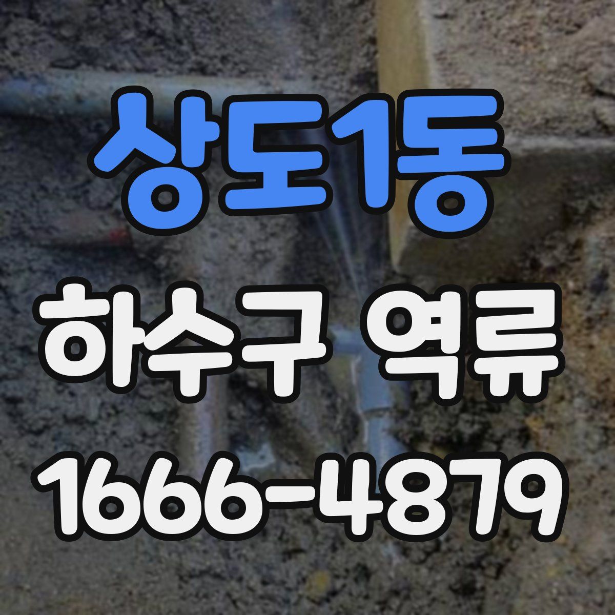 상도1동 하수구 역류