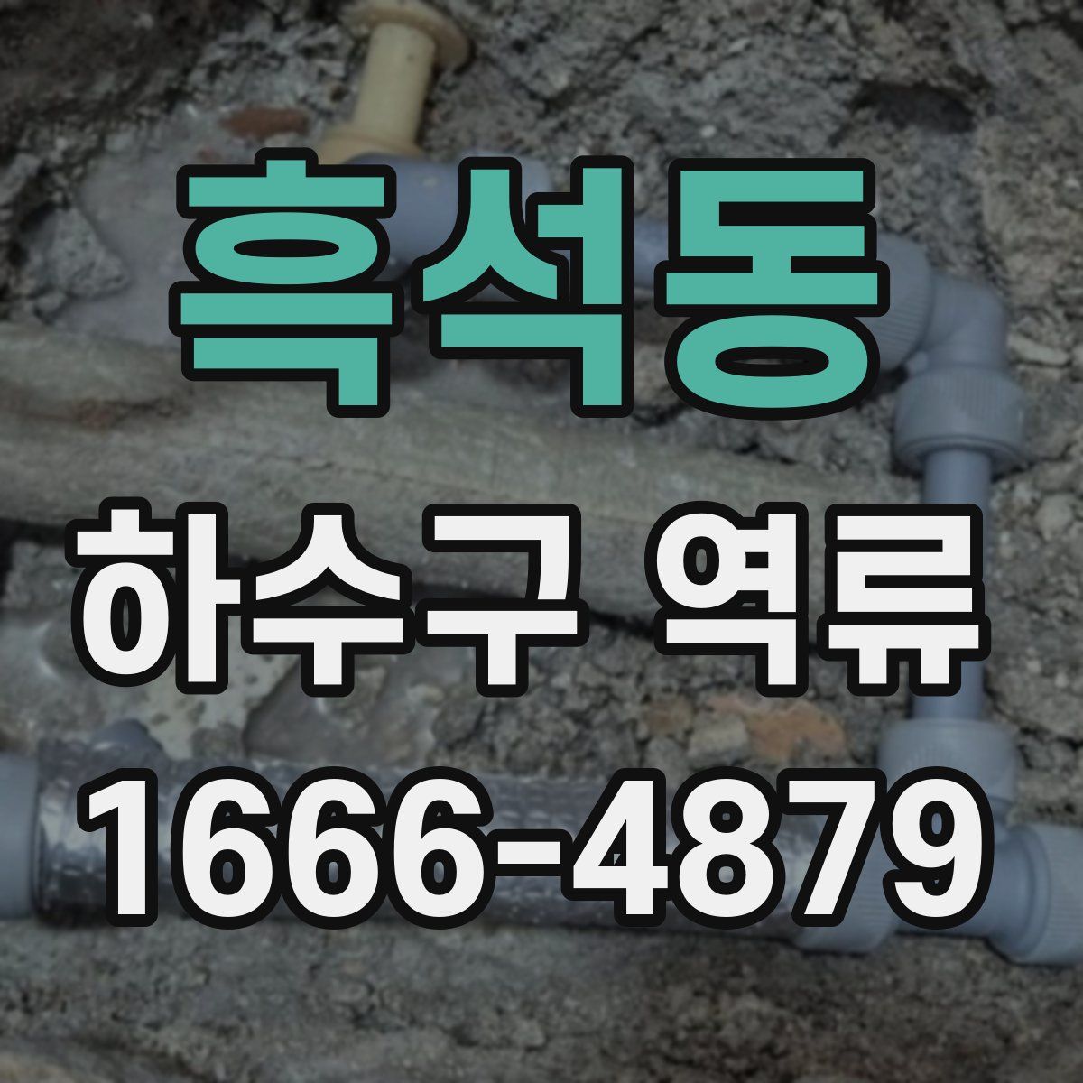 흑석동 하수구 역류