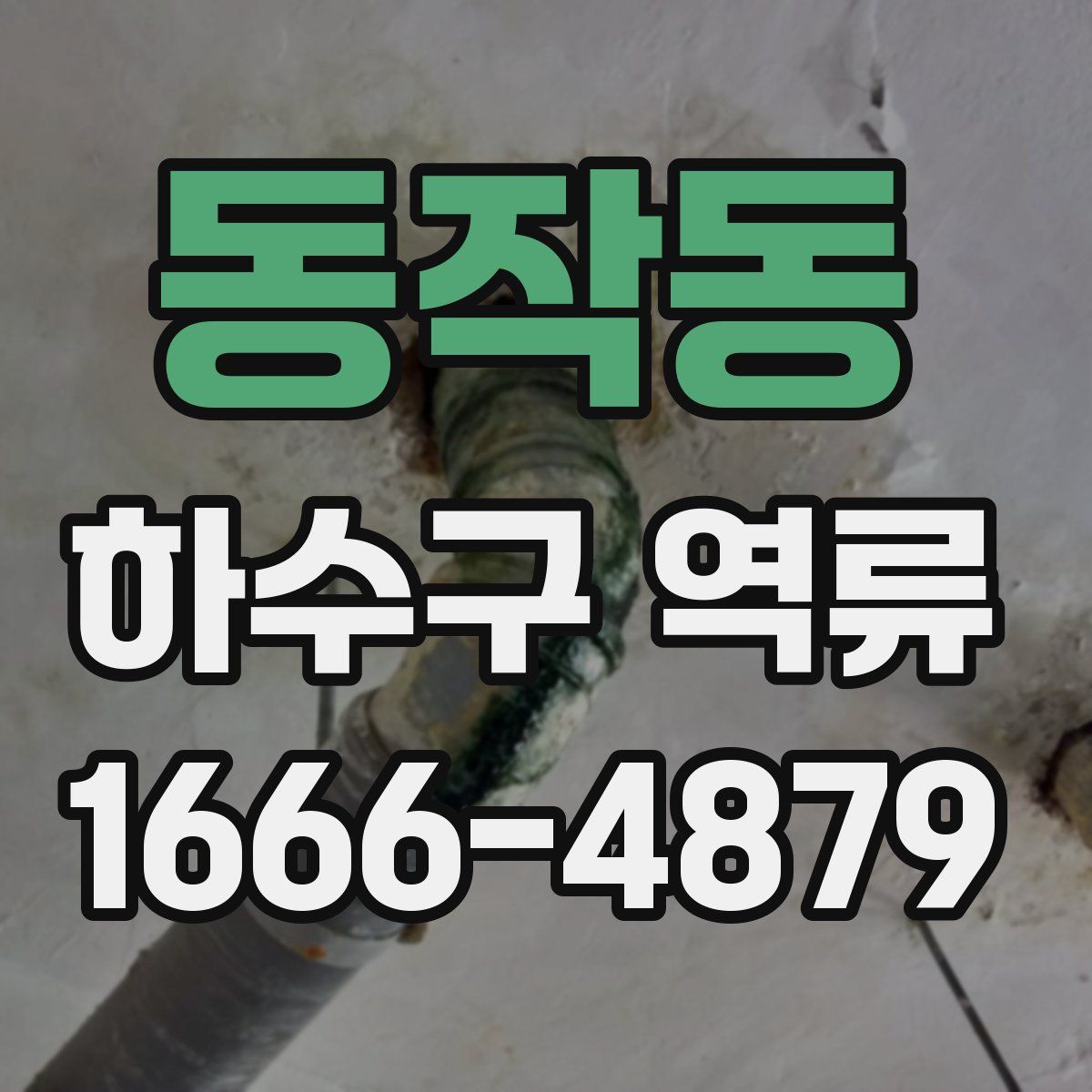 동작동 하수구 역류