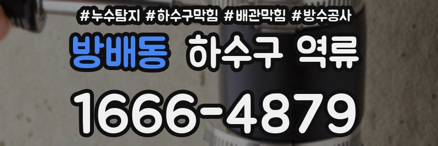 방배동 하수구 역류