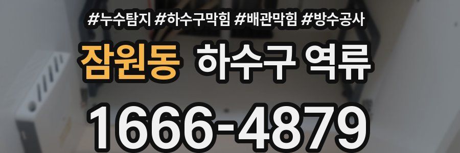 잠원동 하수구 역류