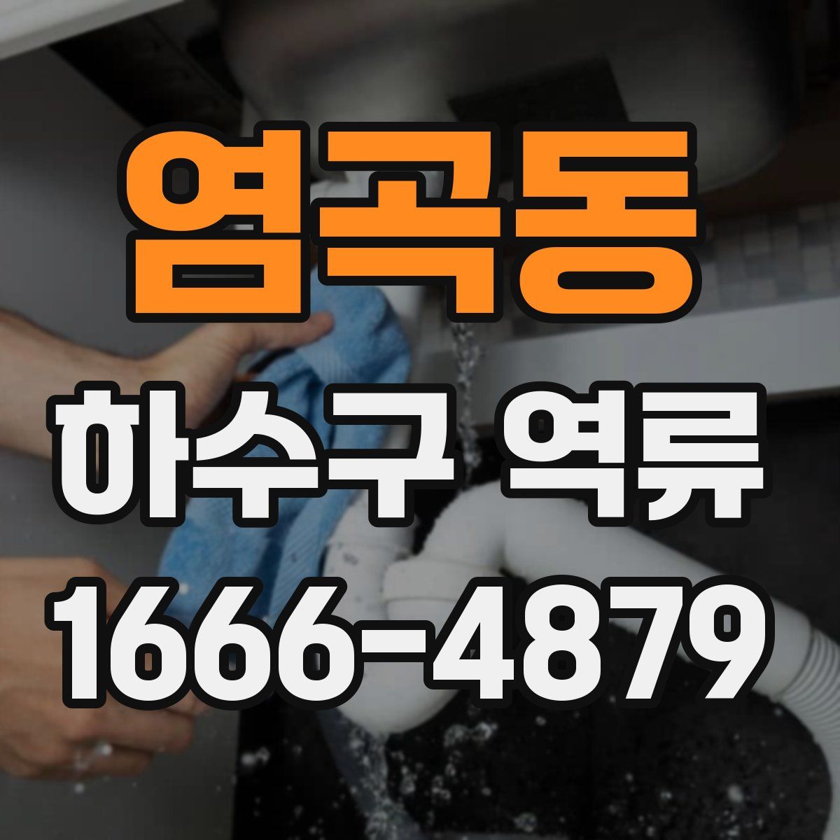 염곡동 하수구 역류
