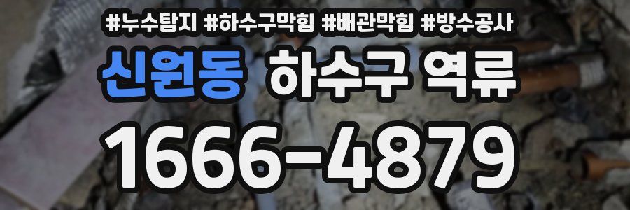 신원동 하수구 역류