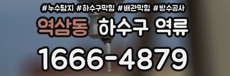 역삼동 하수구 역류