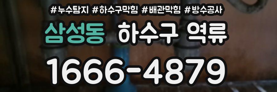삼성동 하수구 역류