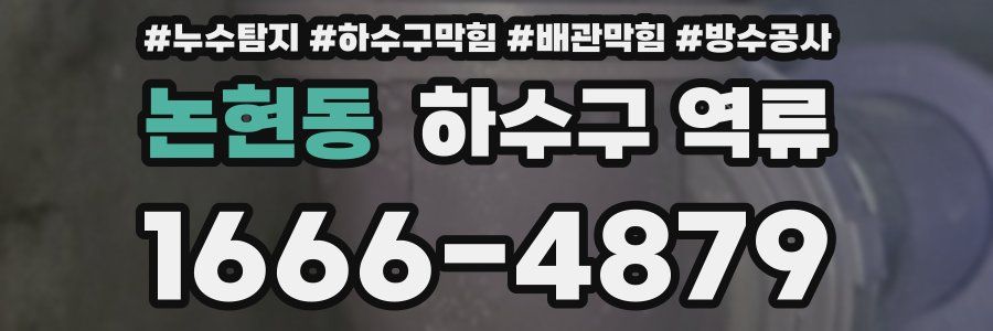 논현동 하수구 역류