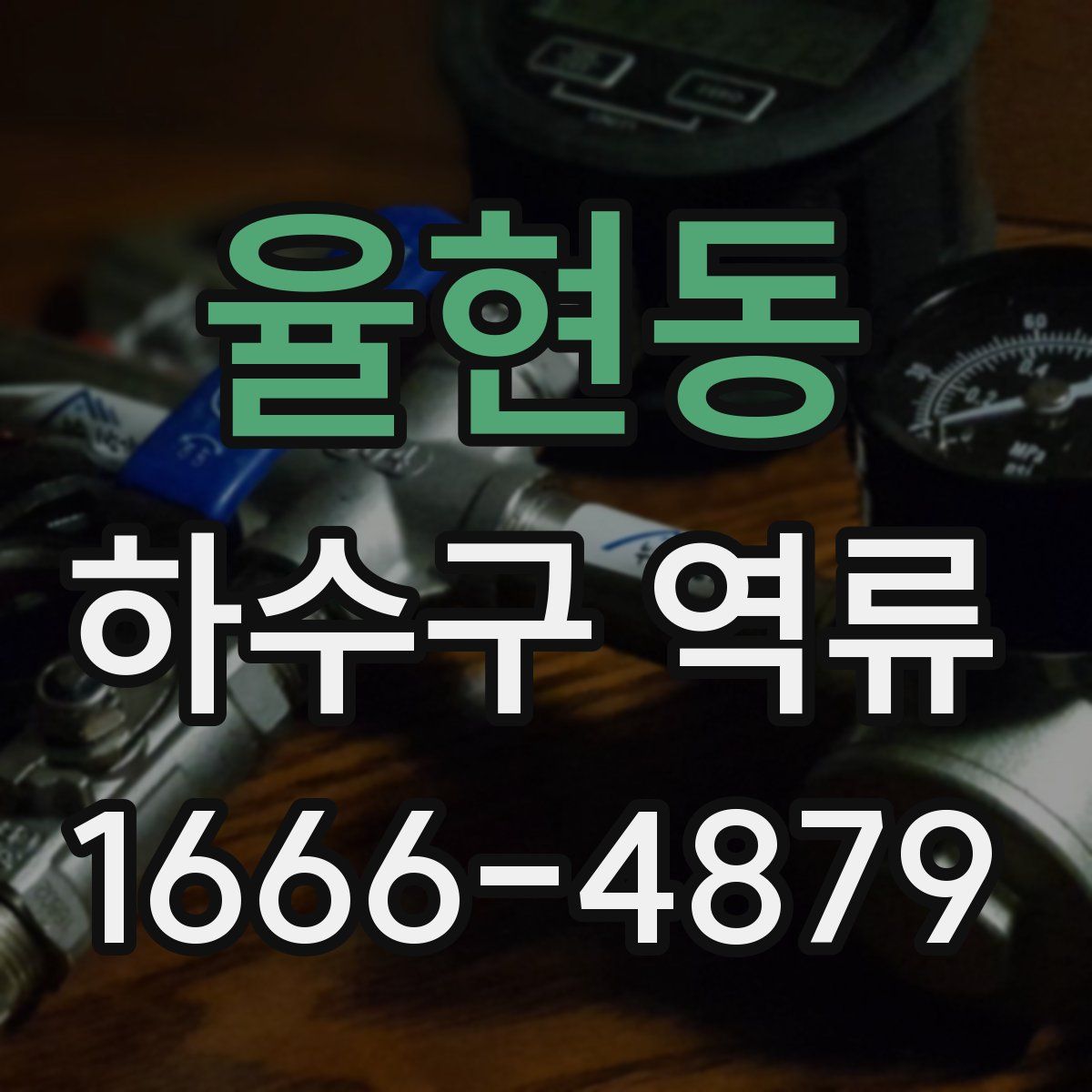 율현동 하수구 역류