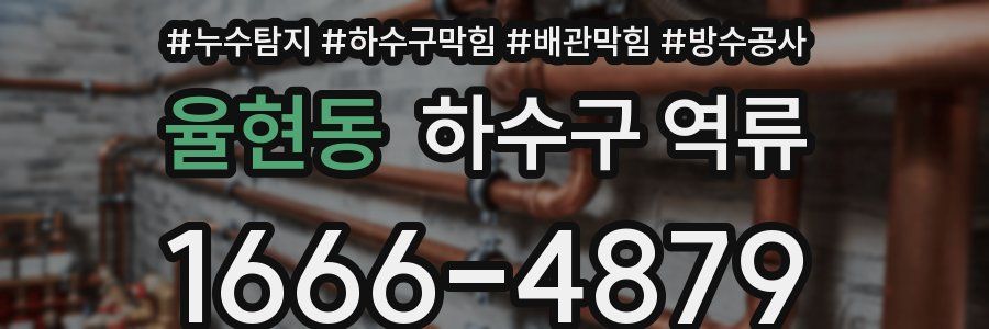 율현동 하수구 역류