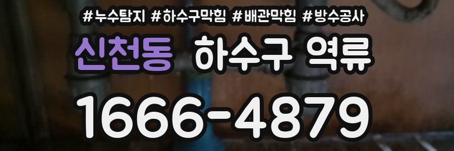 신천동 하수구 역류