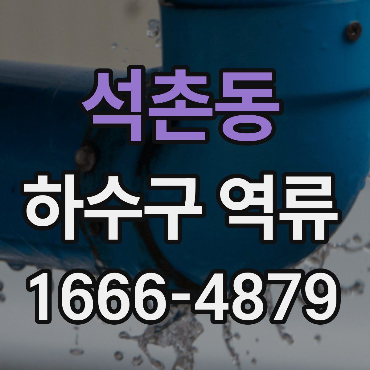 석촌동 하수구 역류