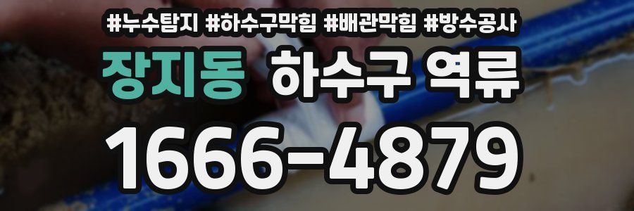 장지동 하수구 역류